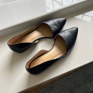 Dorsay black flats. So comfortable.